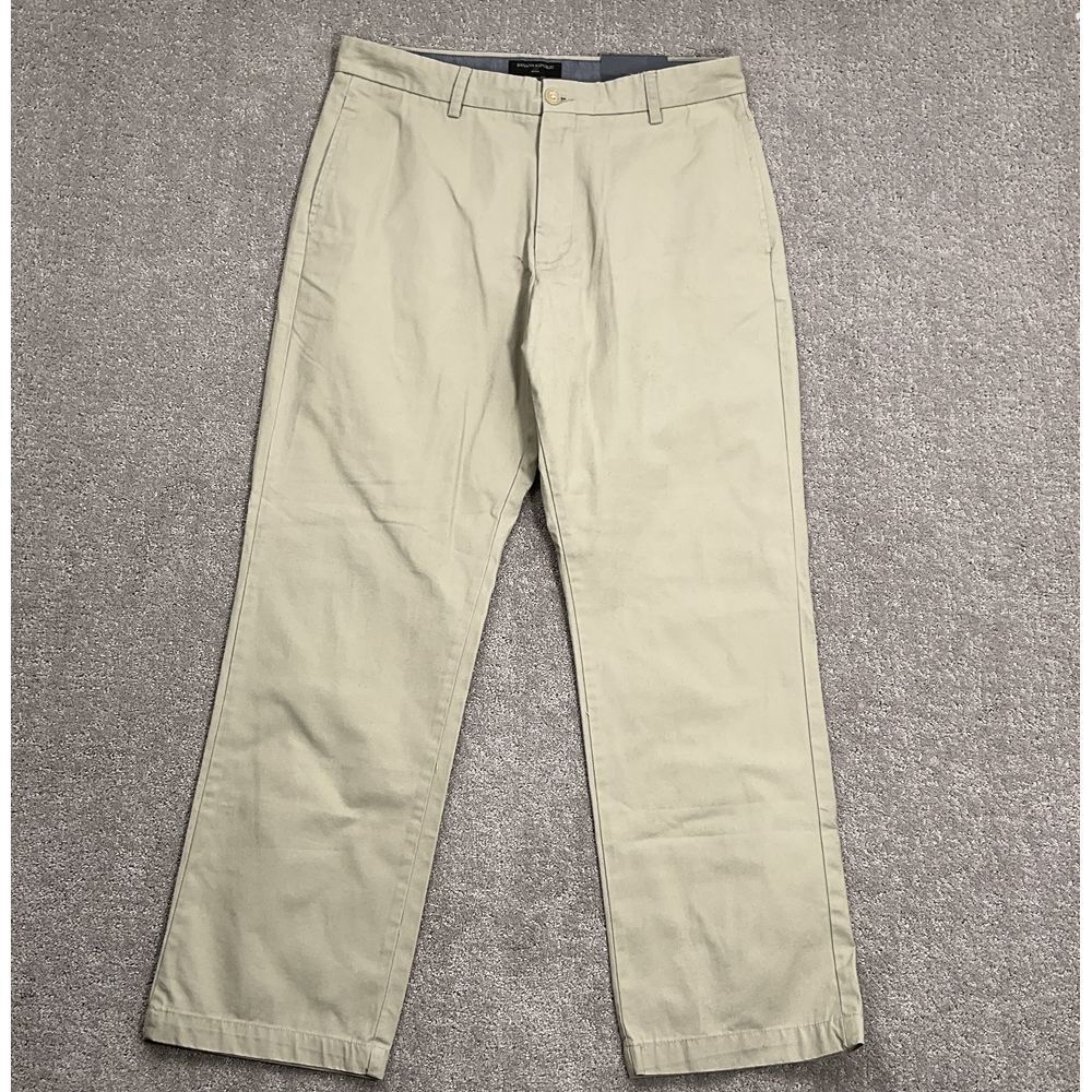 Banana Republic Pants Men 34W‎ 30L Khaki Gavin Chino Straight Fit Classic Cotton